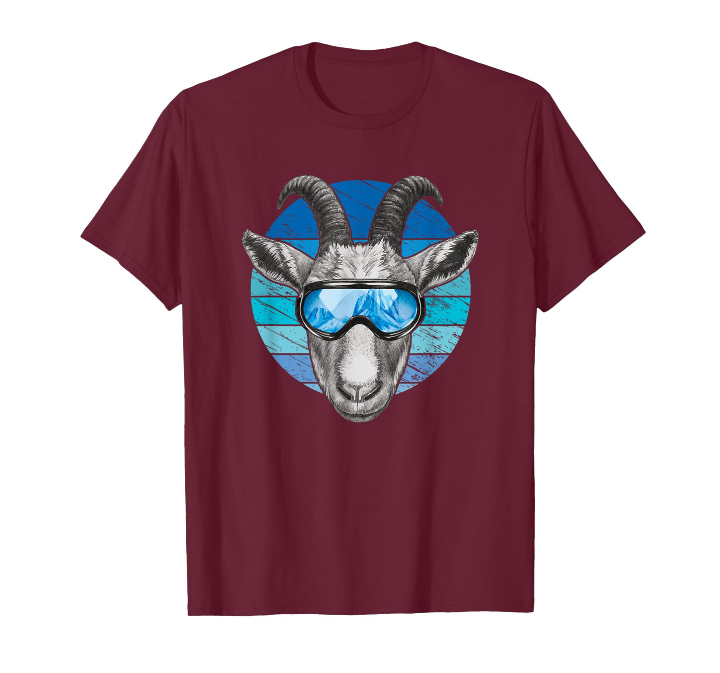 Funny goat with ski goggles T-Shirt
