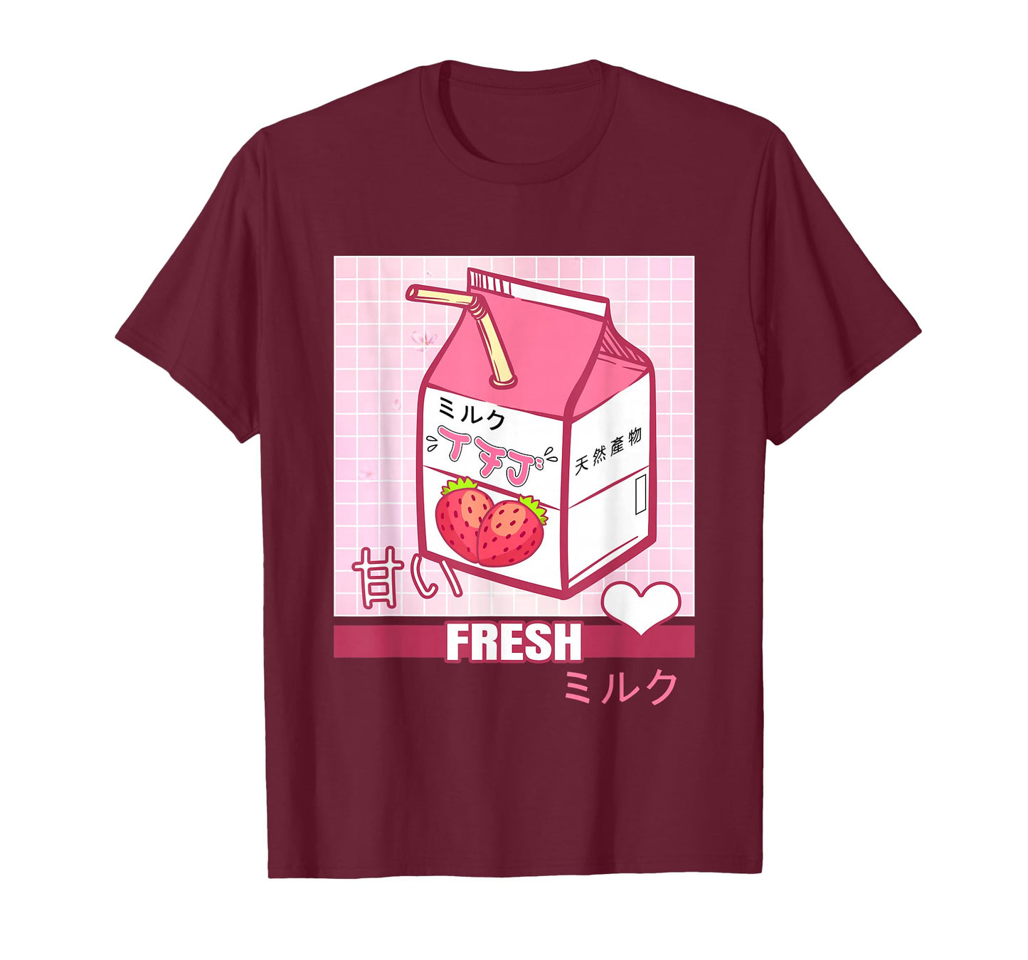 90s Japanese Otaku Gifts Anime Shirt Aesthetic Stylish Milk T-Shirt