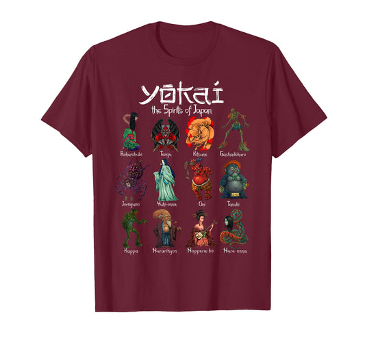 Different Yokai of Japan T-Shirt