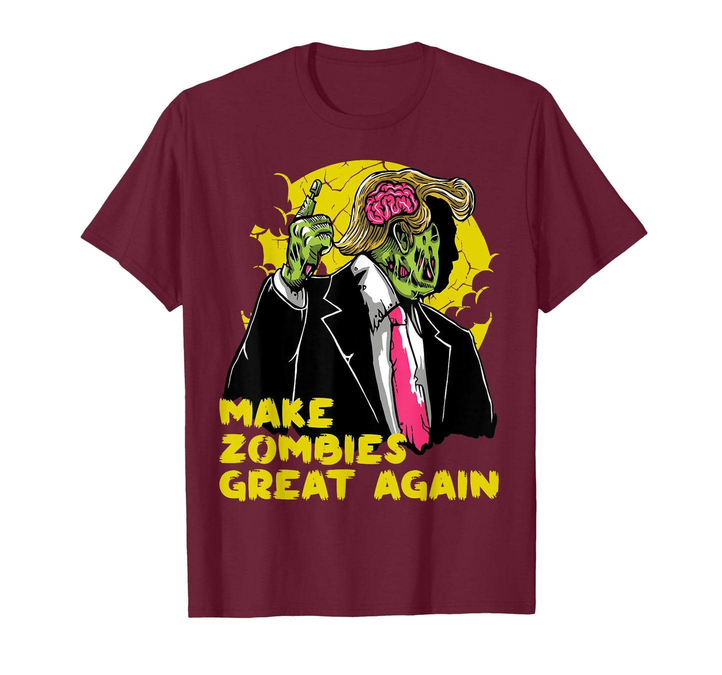 Make Zombies Great Again Funny Trump Zombie Costume Shirt T-Shirt