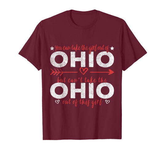 Girl Out Of Ohio Hometown Home Ohio T-Shirt