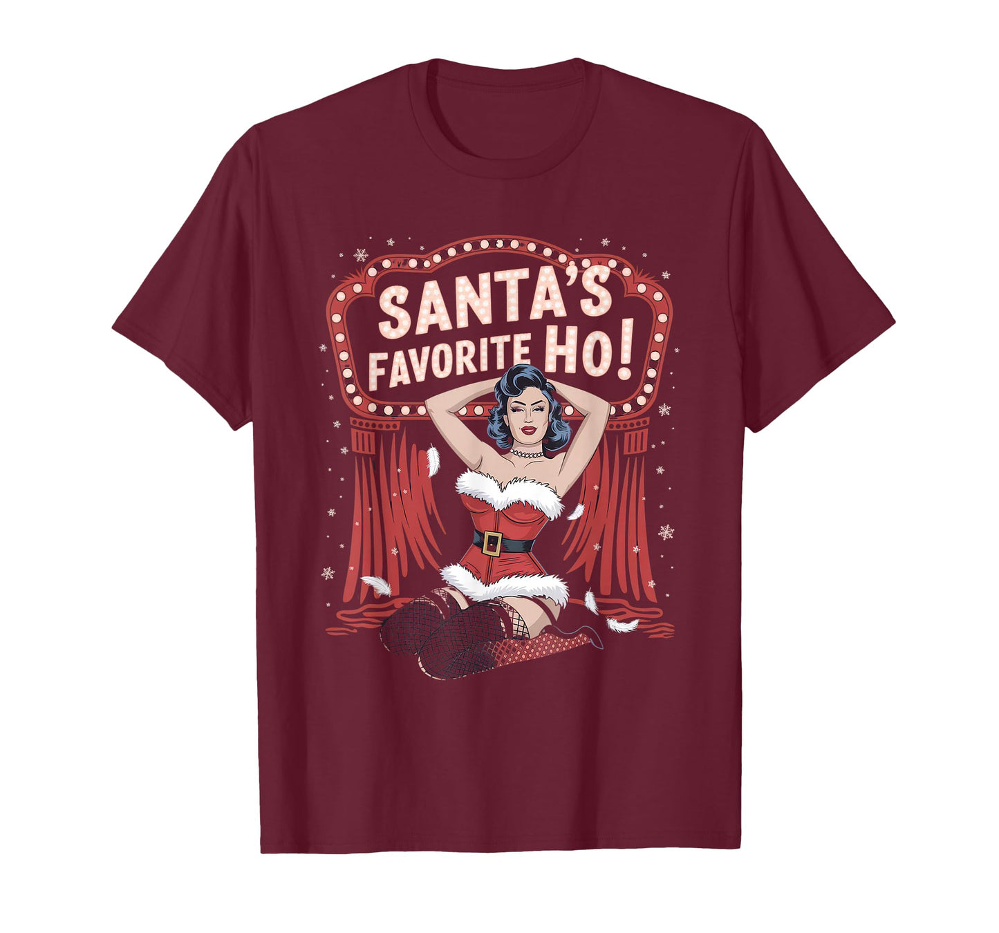 Santa's Favorite Ho Tshirt Funny Christmas Naughty Pajama T-Shirt