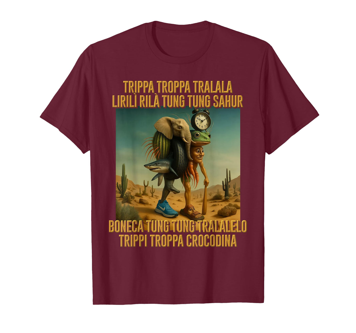 Kids Trending Meme Brainrot Italian Trippa Troppa Tralala T-Shirt