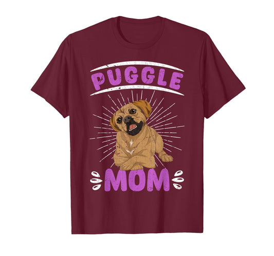 Dog Lover Puggle Mom Dog Owner Mothers Day Pet Owner Puggle T-Shirt