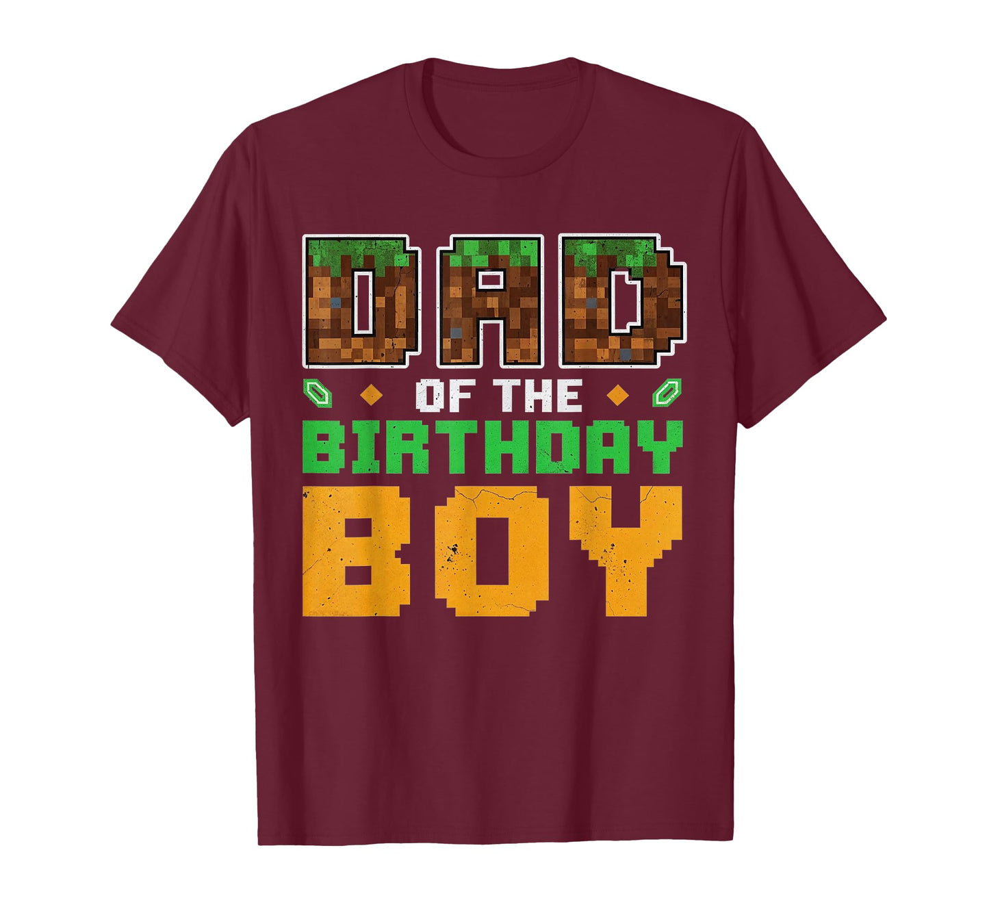 Pixel Dad of The Birthday Boy Gamer Gift for Men Women Kid T-Shirt