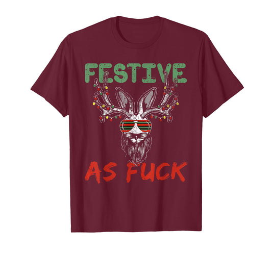 Dirty Christmas shirt - festive as fuck vintage holiday tee T-Shirt