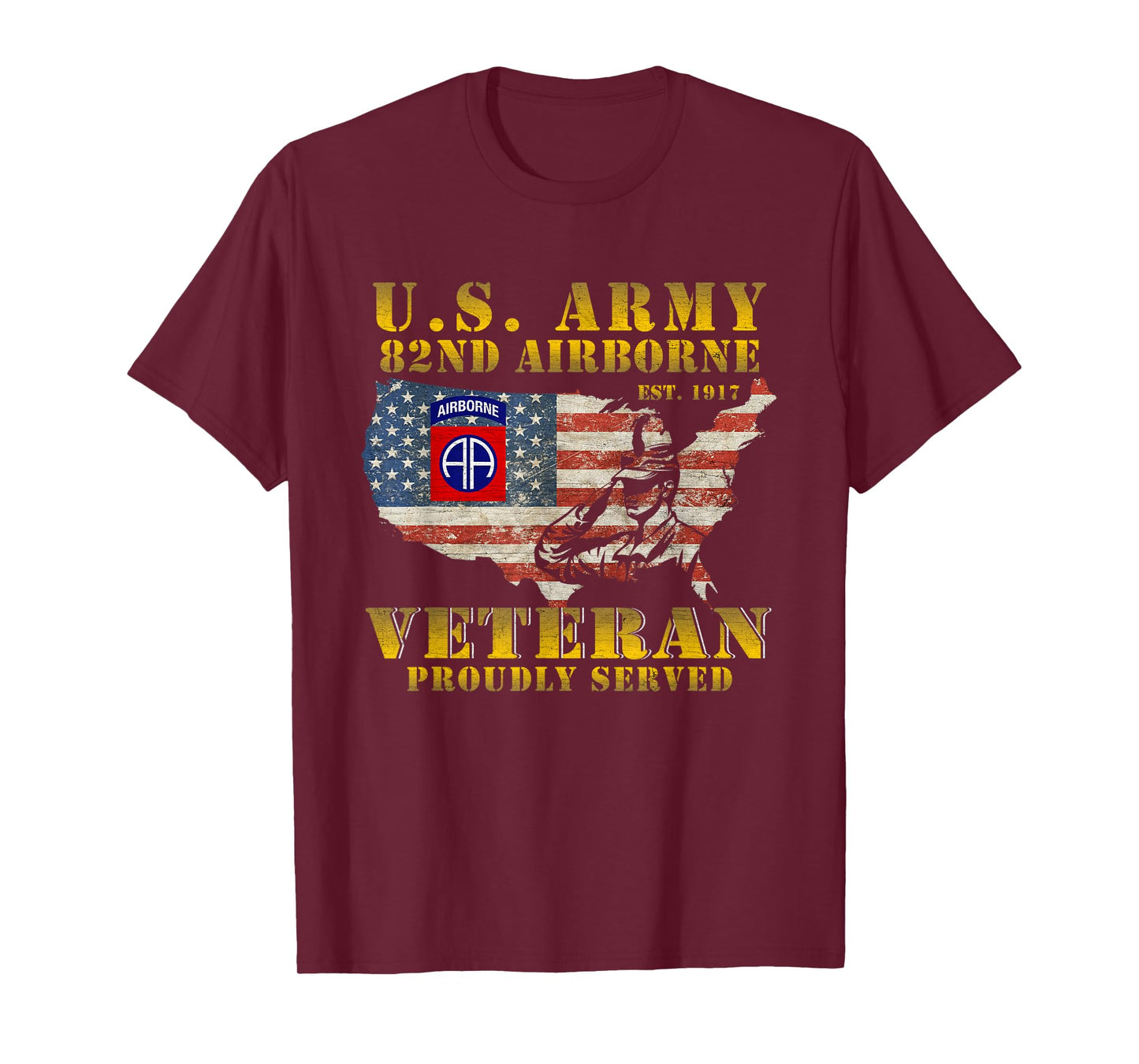 82nd Airborne Division Death from Above Fort Bragg Veteran T-Shirt
