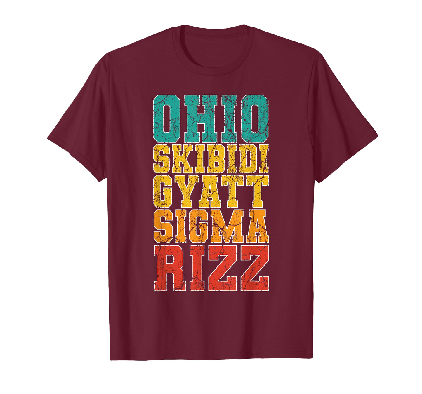 Vintage Skibidi Rizz Ohio Sigma Funny Rizzler Gifts Graffiti T-Shirt