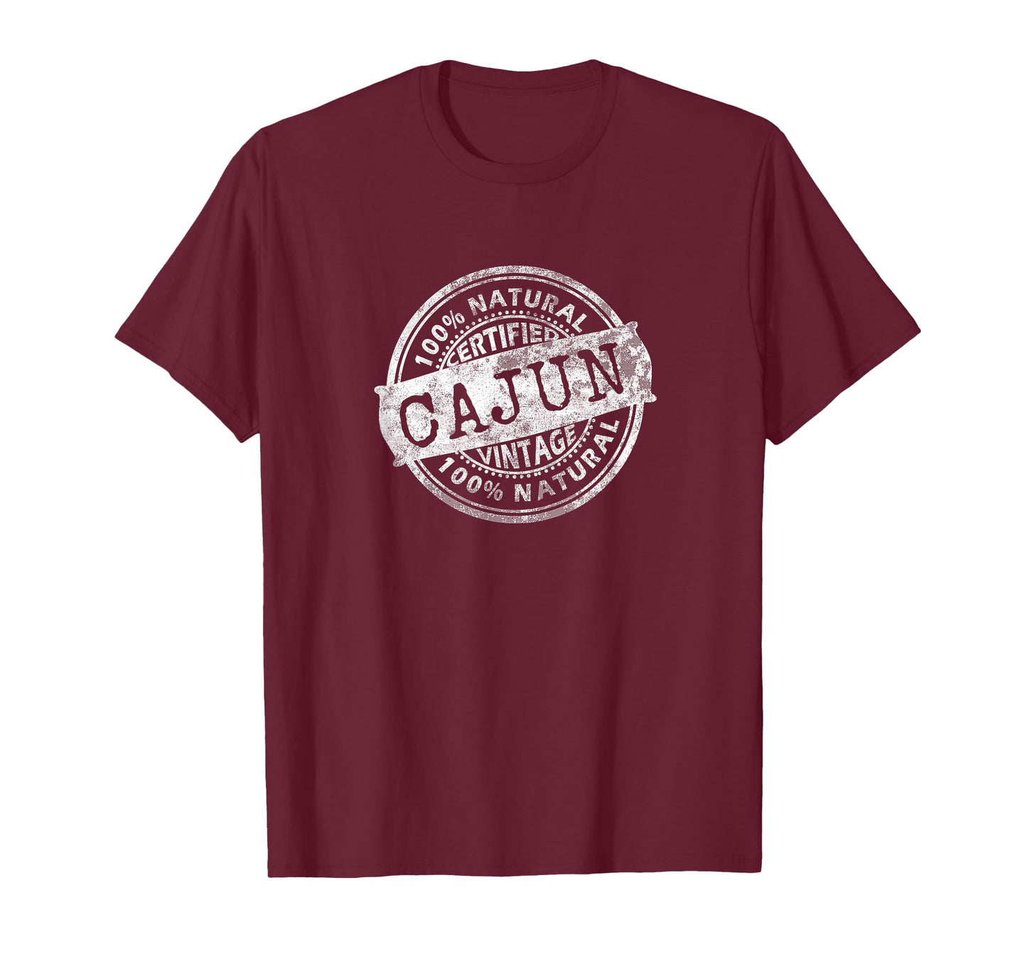 Vintage 100% Certified Cajun White Stamp Louisiana T-Shirt