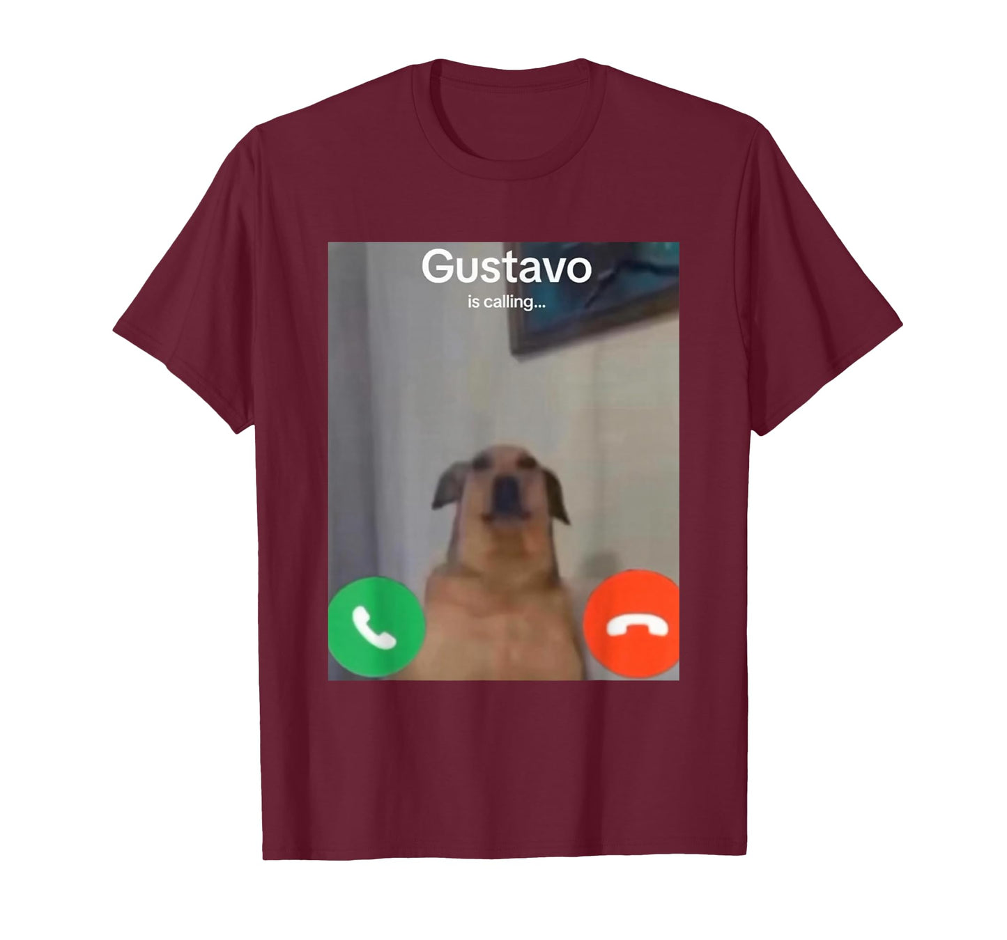 Gustavo The Dog is Calling Funny Meme Gen Z Alpha Brainrot T-Shirt