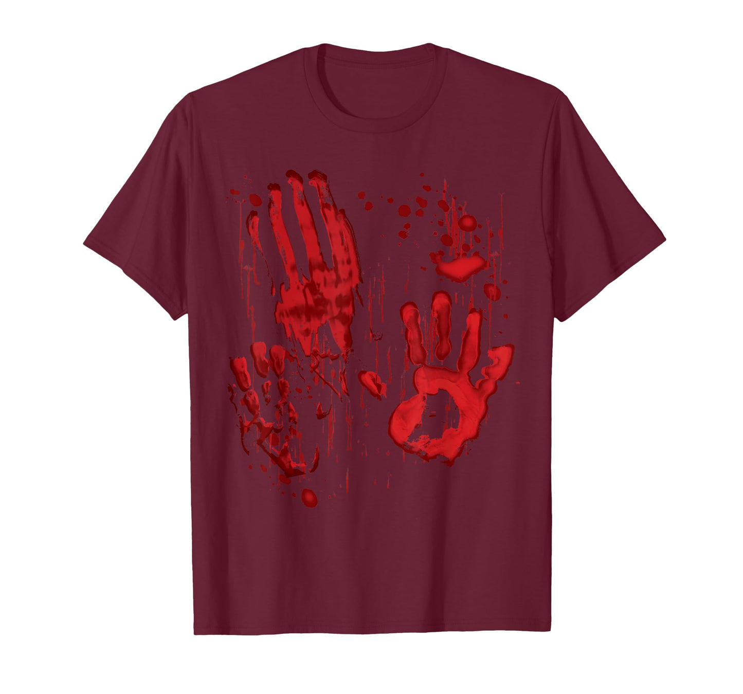 Bloody Blood Splatter Zombie Hands Handprints T-Shirt