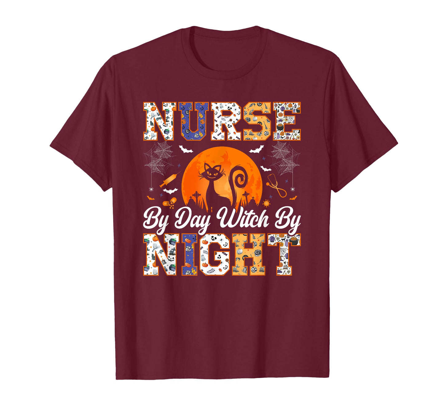 Night Halloween Boo Crew Nurse Halloween For Nurses RN T-Shirt