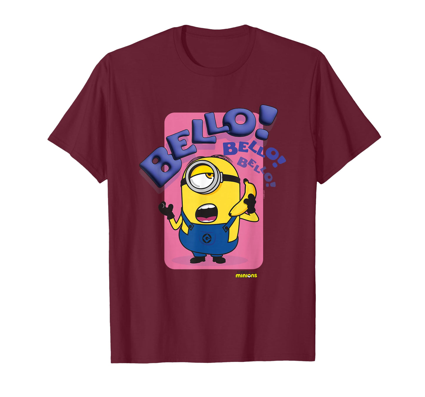 Minions Bello! Bello! Bello! Stuart Talking On Banana Phone T-Shirt