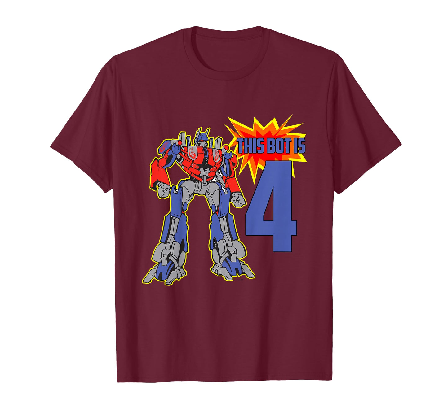 Robot Kid, Cute 4th Birthday Robots T-Shirt for Boys, Girls T-Shirt