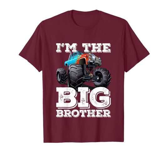 Kids I'm The Big Brother - Funny Monster Truck T-Shirt T-Shirt