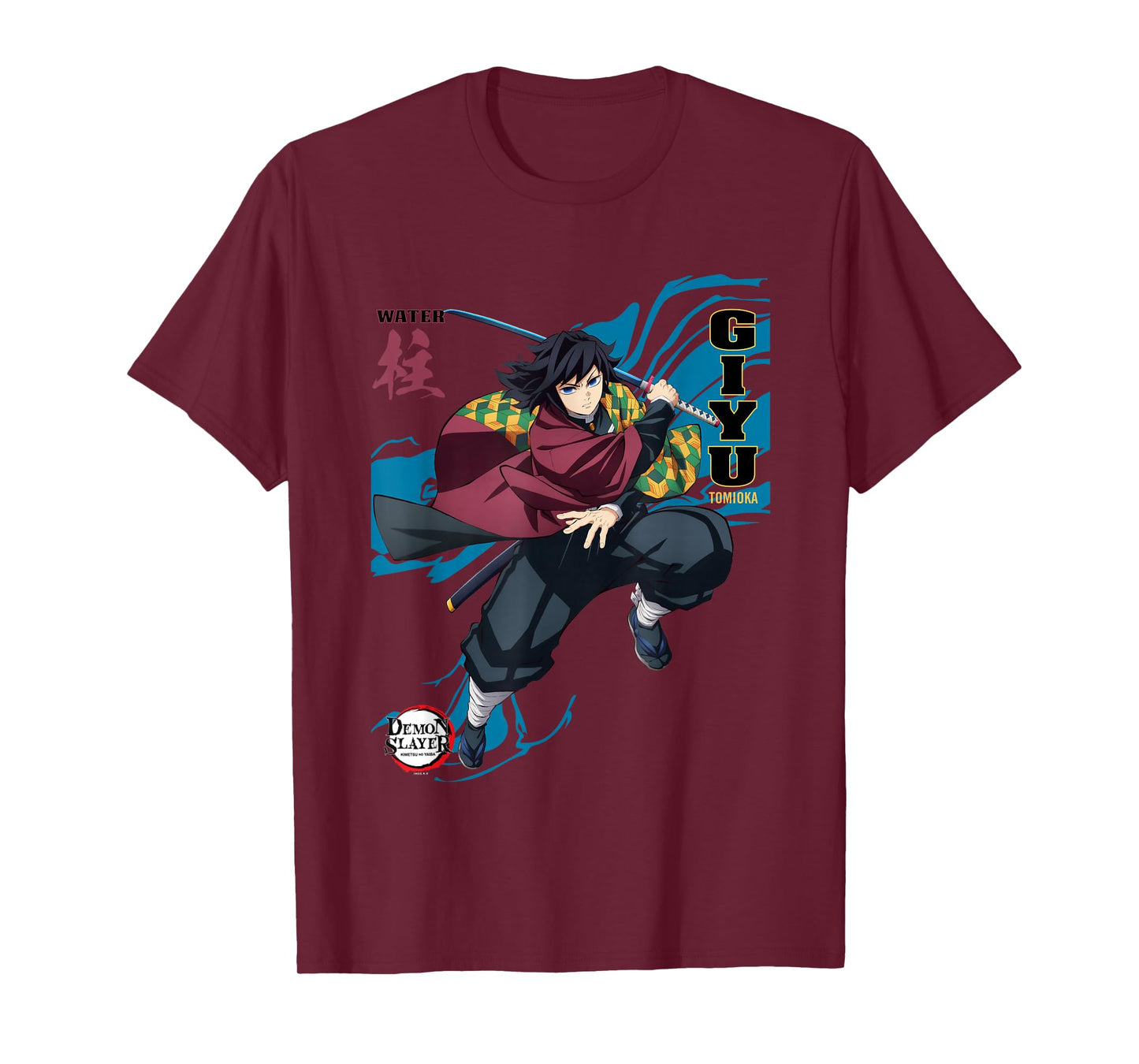 Demon Slayer: Infinity Castle Giyu Tomioka Water Art T-Shirt