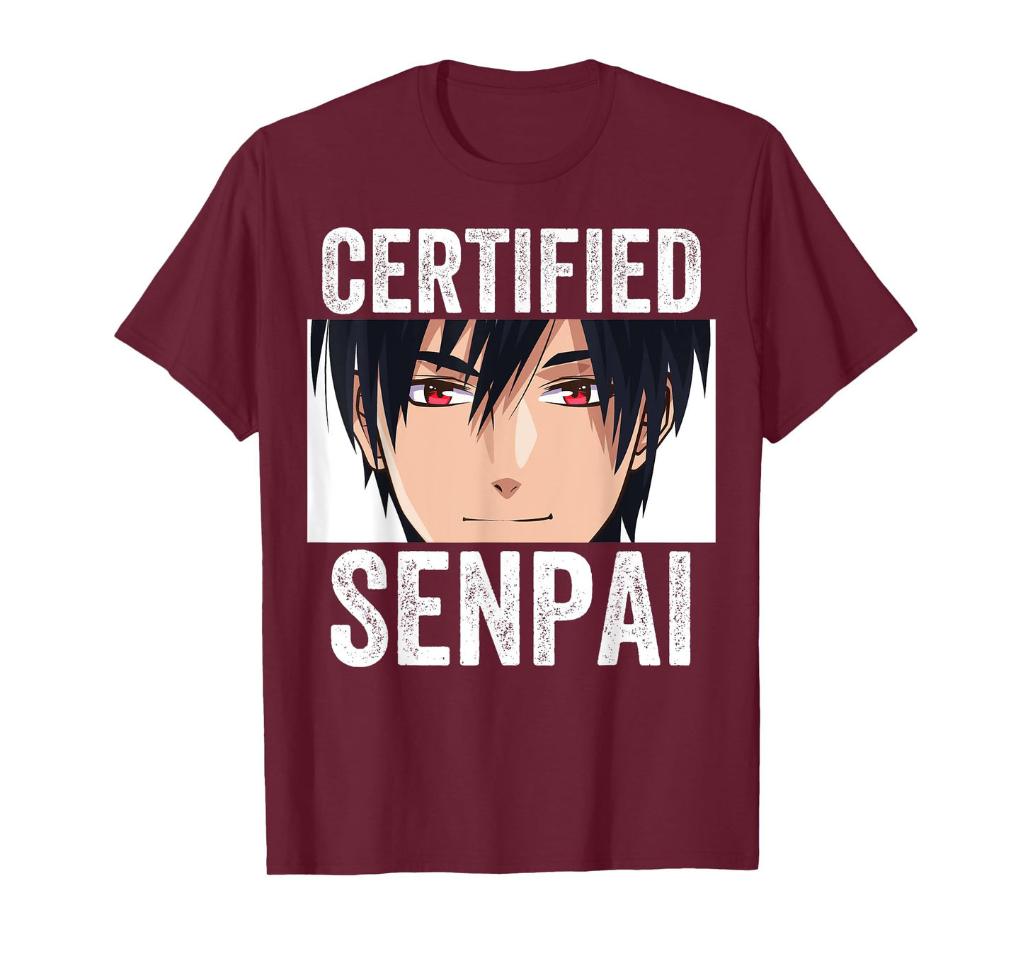Funny Anime Merch for Teen Boys and Weebs - Certified Senpai T-Shirt