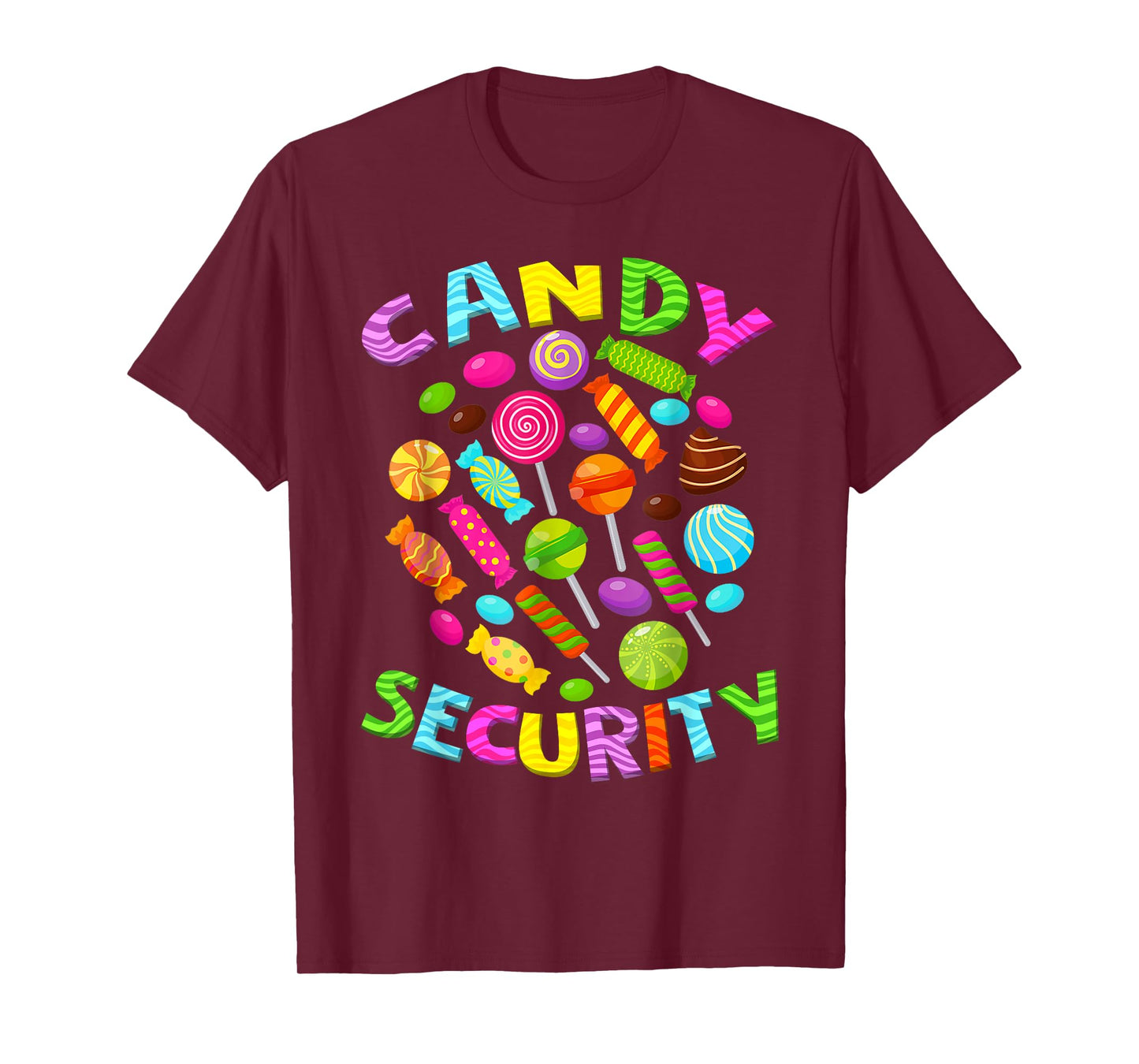 Candy land costumes adult candy land crew candy security T-Shirt