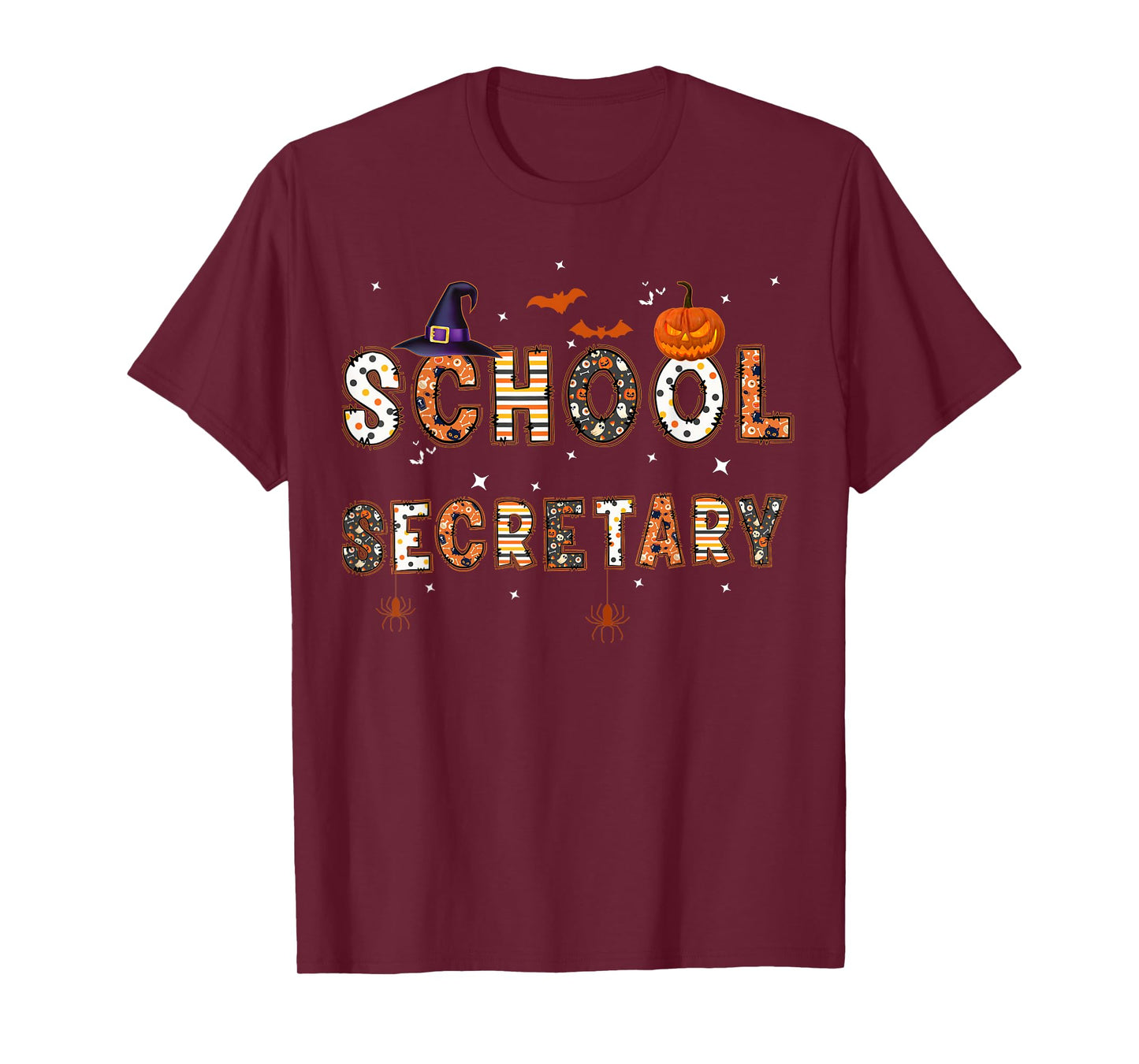 School Secretary Halloween For Scary School Secretary Women T-Shirt