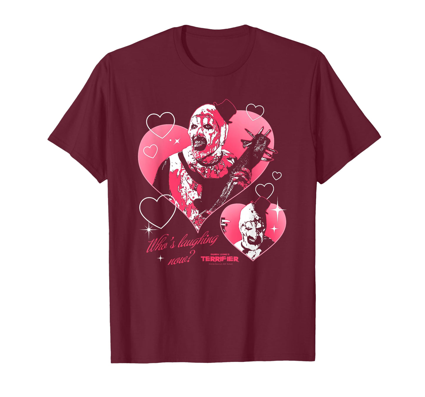 Terrifier I Heart Art Creepy Valentine's Day Horror Movie T-Shirt