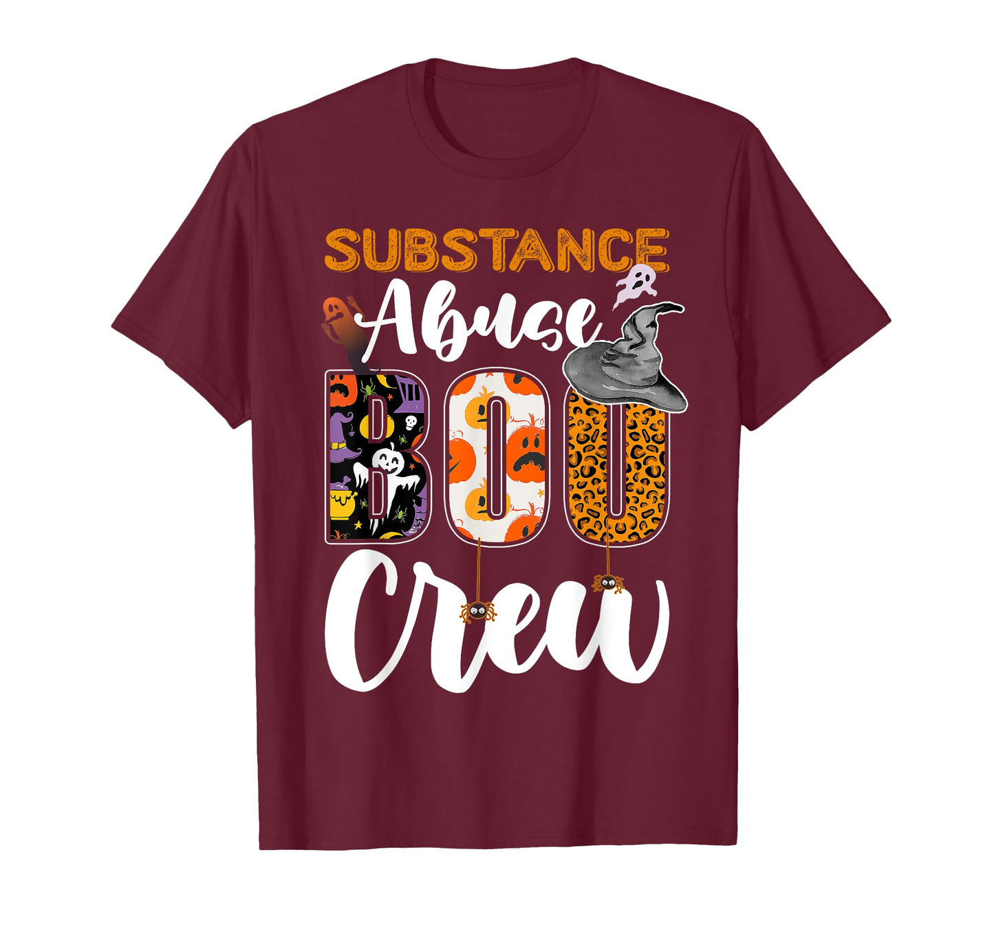 Substance Abuse Boo Crew Halloween Matching Counselor T-Shirt