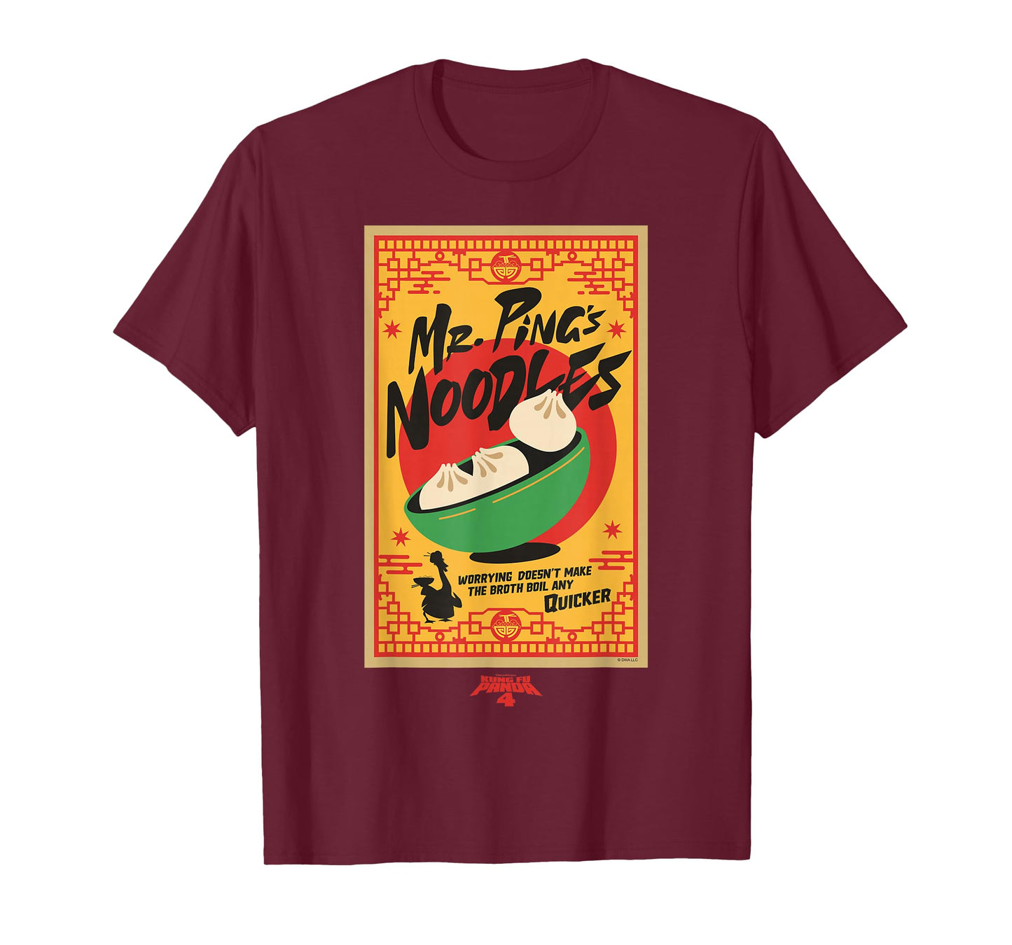 DreamWorks Kung Fu Panda 4 Mr. Pings Noodles T-Shirt