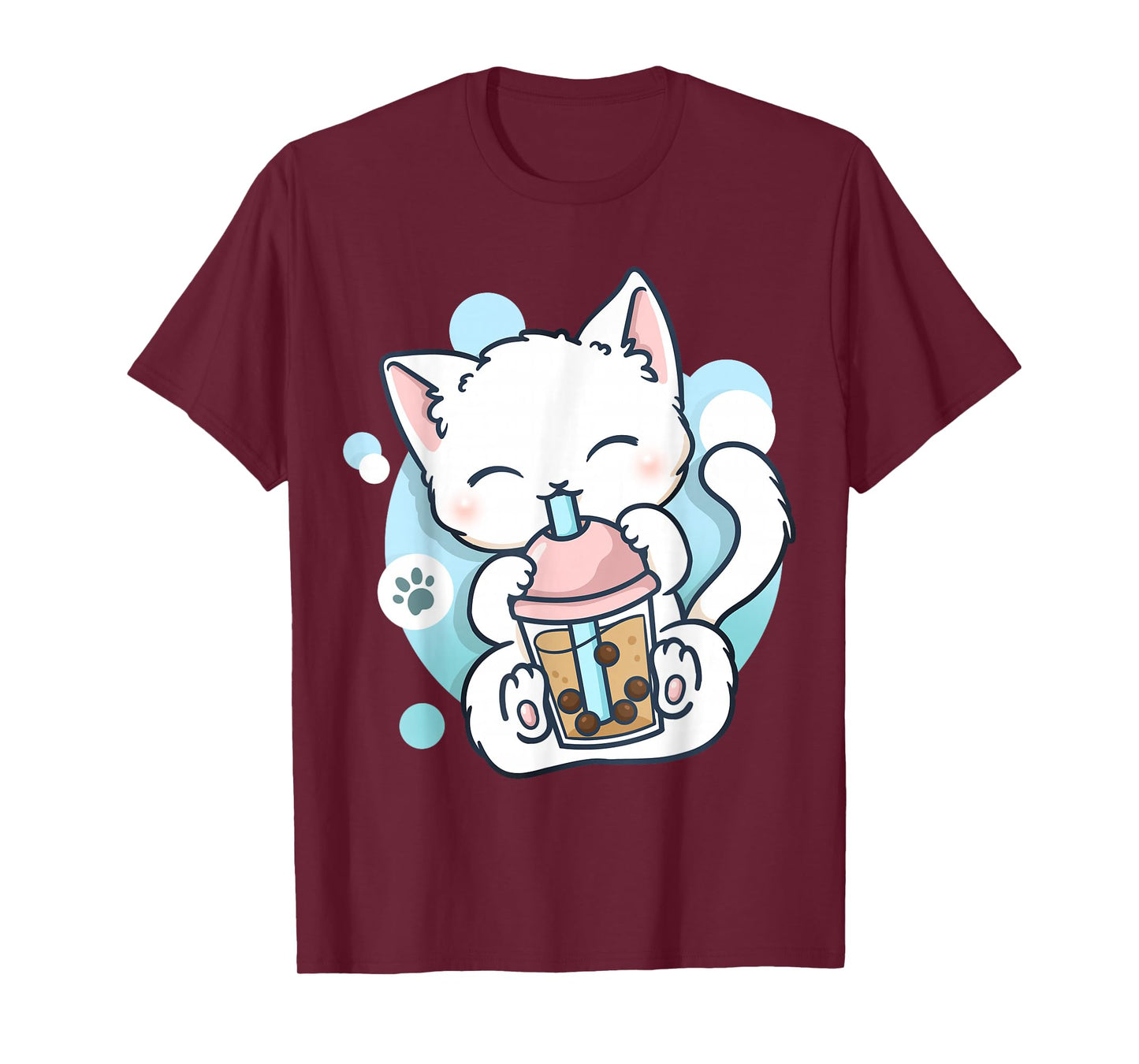 Cat Boba Tea Bubble Tea Anime Kawaii Neko T-Shirt