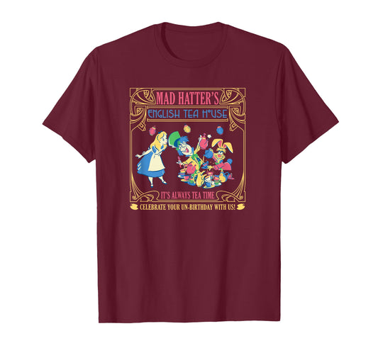 Disney Alice in Wonderland Mad Hatter's English Tea House T-Shirt