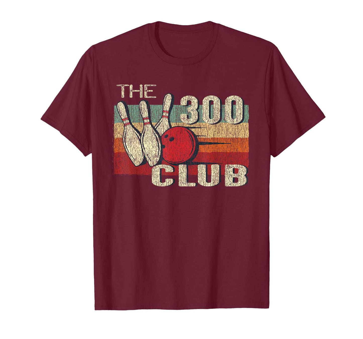 Retro Vintage 300 Club T Shirt - Perfect Bowling Game Shirt T-Shirt