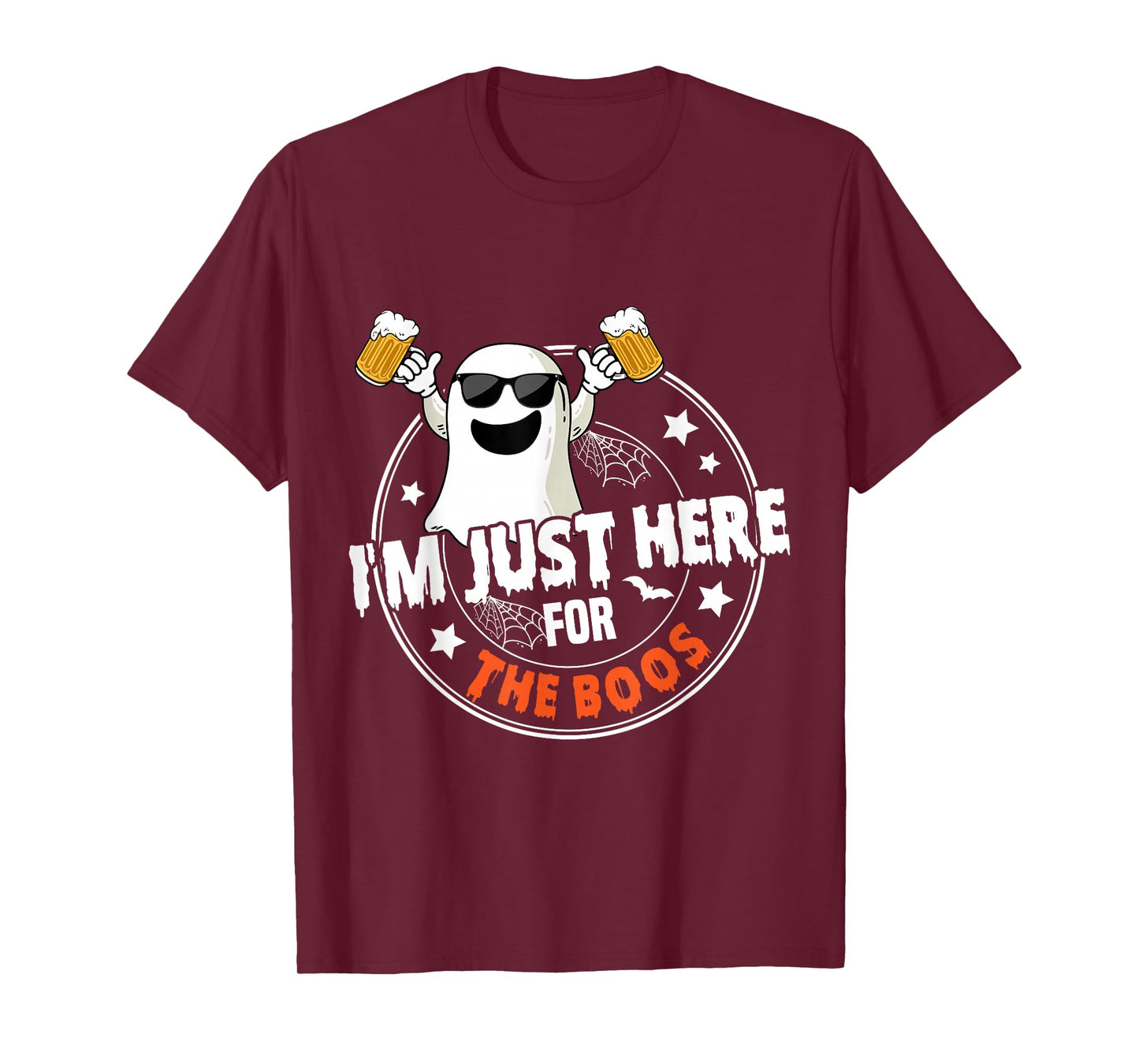I'm Just Here for The Boos Cute Ghost Halloween Costume T-Shirt