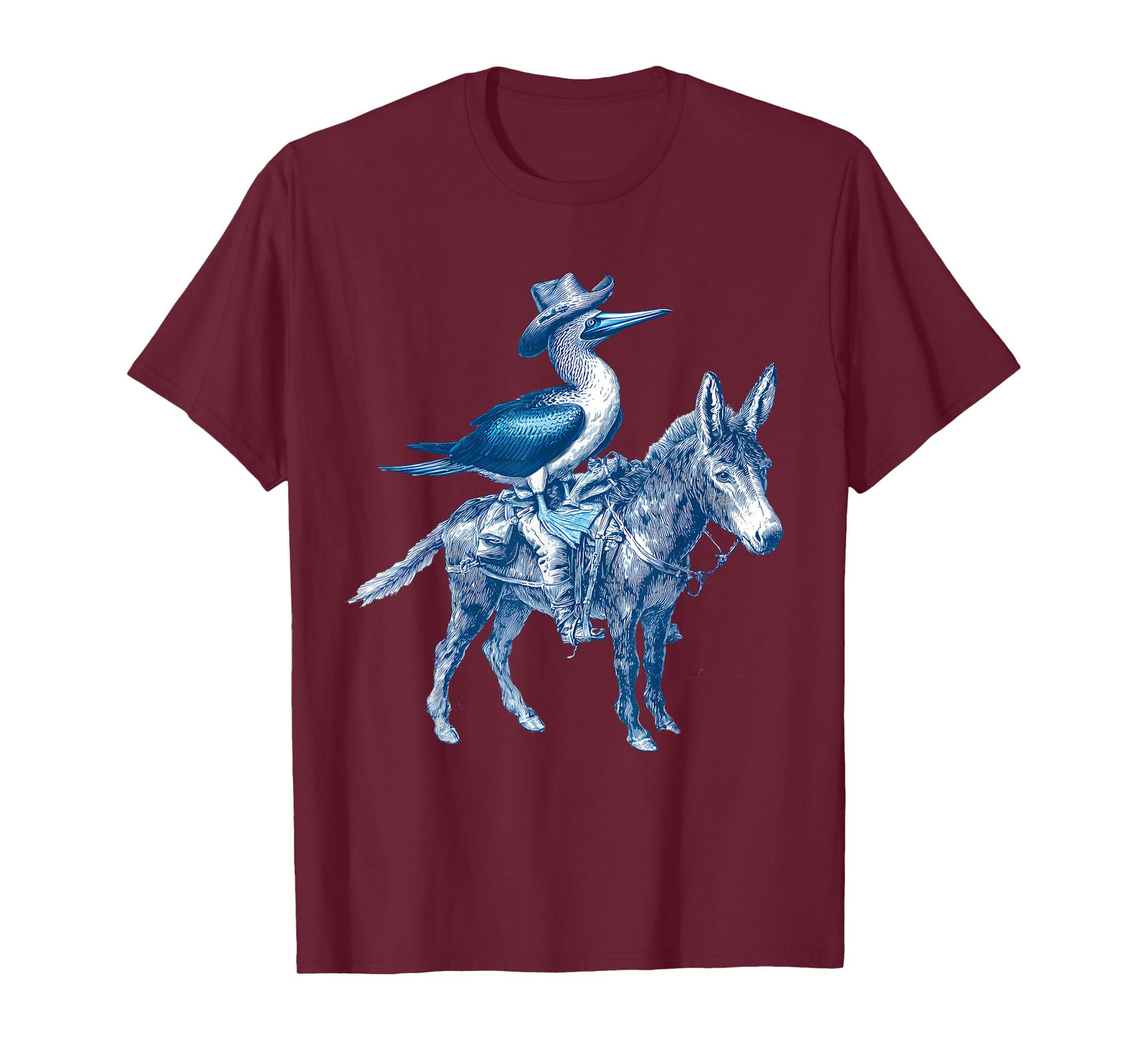 Blue Footed Booby Cowboy Vintage Cowgirl Western Country T-Shirt