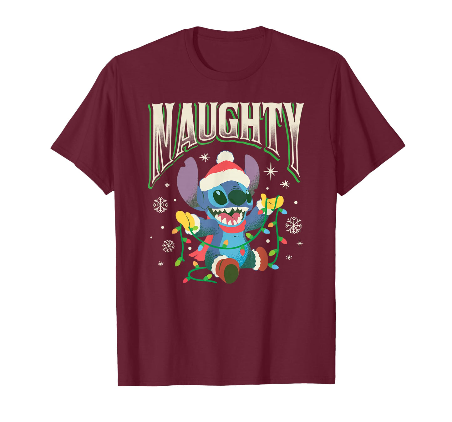 Disney Lilo & Stitch Christmas Season Naughty Stitch T-Shirt