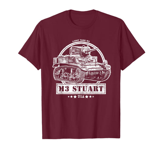 M3 Stuart - WW2 Tank T-Shirt