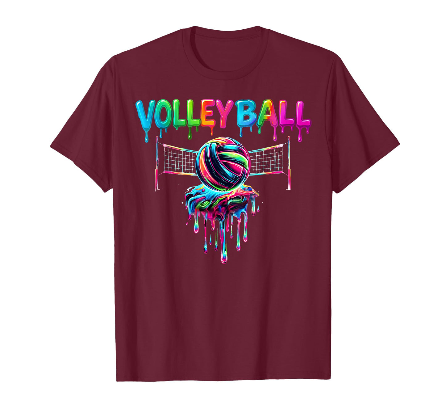 Volleyball Player Drip Ice Cream Drip Volleyball Lovers T-Shirt