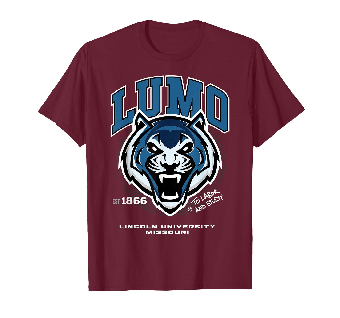 Lincoln University of Missouri - LUMO - HBCU - Blue Tigers T-Shirt