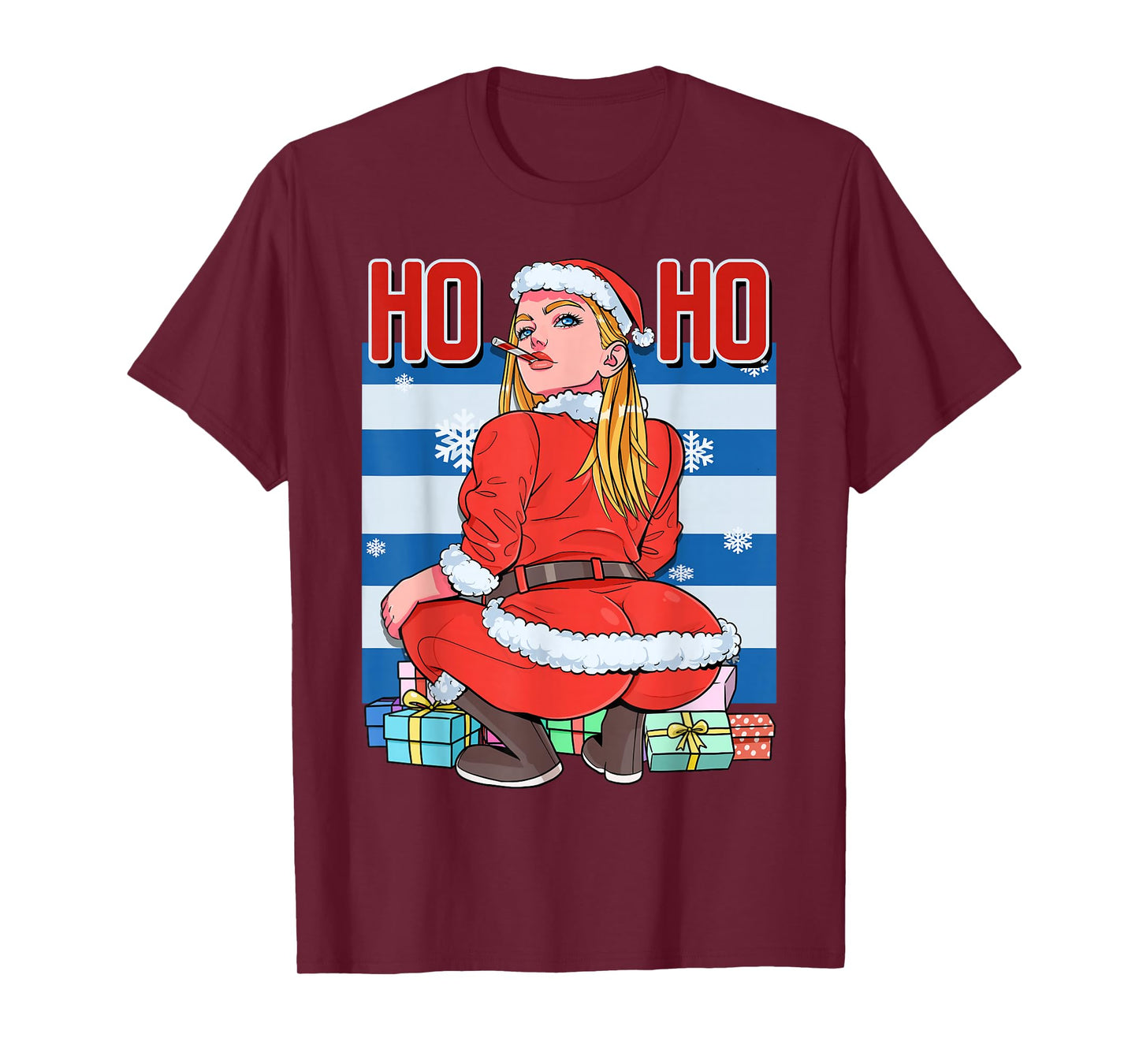 Christmas Mrs. Claus Matching Pajama Ho Ho Ho Santa Twerking T-Shirt