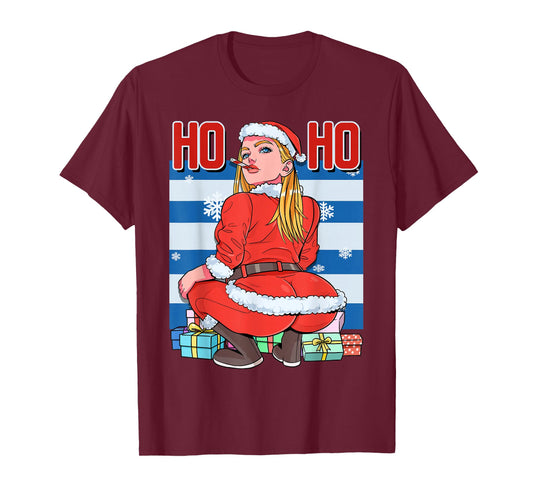 Christmas Mrs. Claus Matching Pajama Ho Ho Ho Santa Twerking T-Shirt