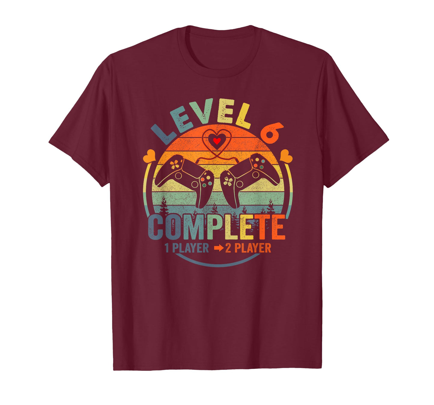 Gamer 6th Wedding Anniversary Level 6 Complete Anniversary T-Shirt