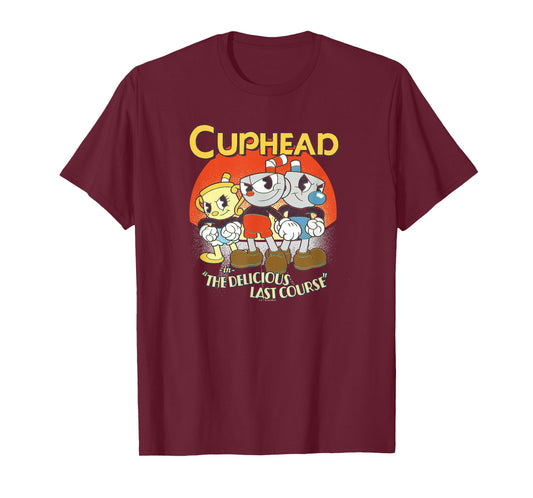 Cuphead: The Delicious Last Course Group Poster T-Shirt