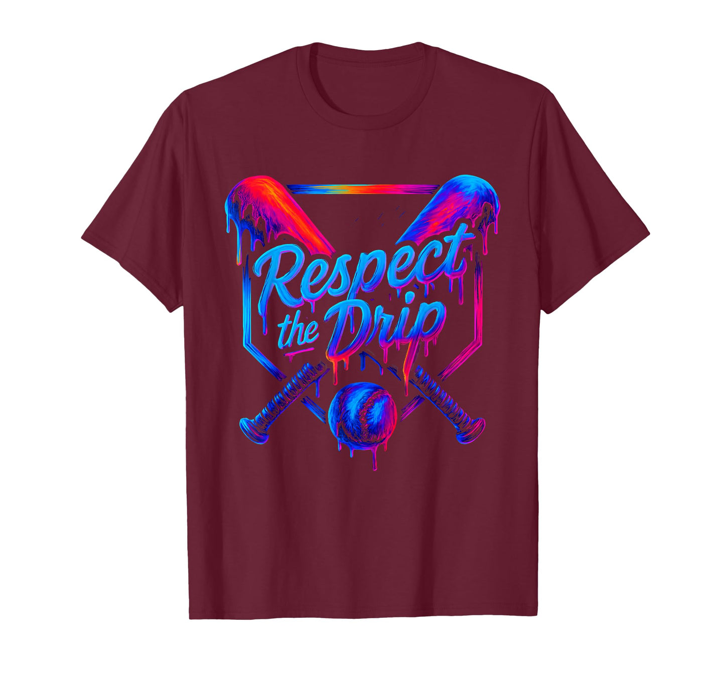 Baseball Respect The Drip Ice Cream Gaming Sport Player T-Shirt