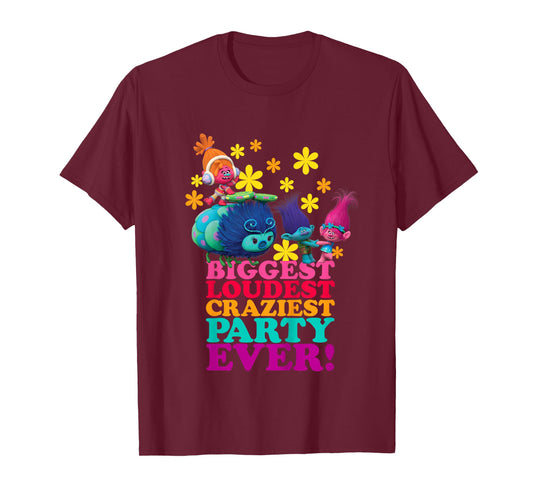 Kids Trolls Character Party T-Shirt
