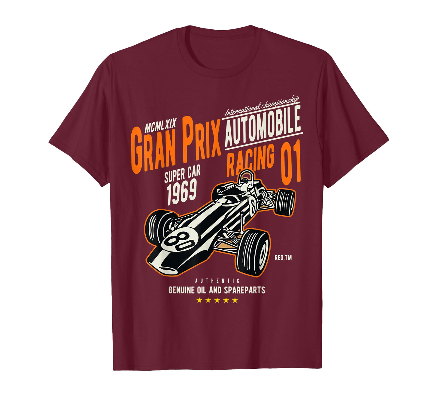 Vintage Car Racing Shirt Gran Prix 60s Auto Lovers Gift T-Shirt