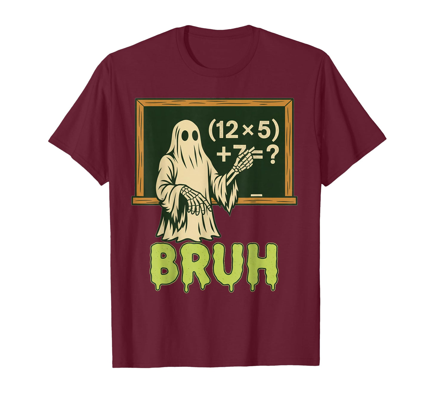 67 Teacher Halloween Ghost Six Seven Meme Brainrot Math Joke T-Shirt