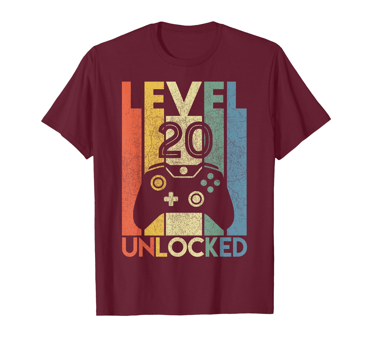 Level 20 Unlocked Shirt Funny Video Gamer 20th Birthday Gift T-Shirt
