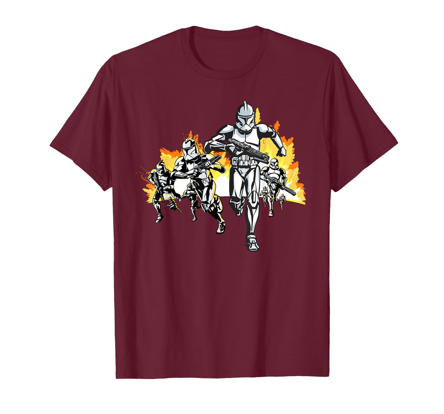 Star Wars Clone Troopers Running T-Shirt T-Shirt