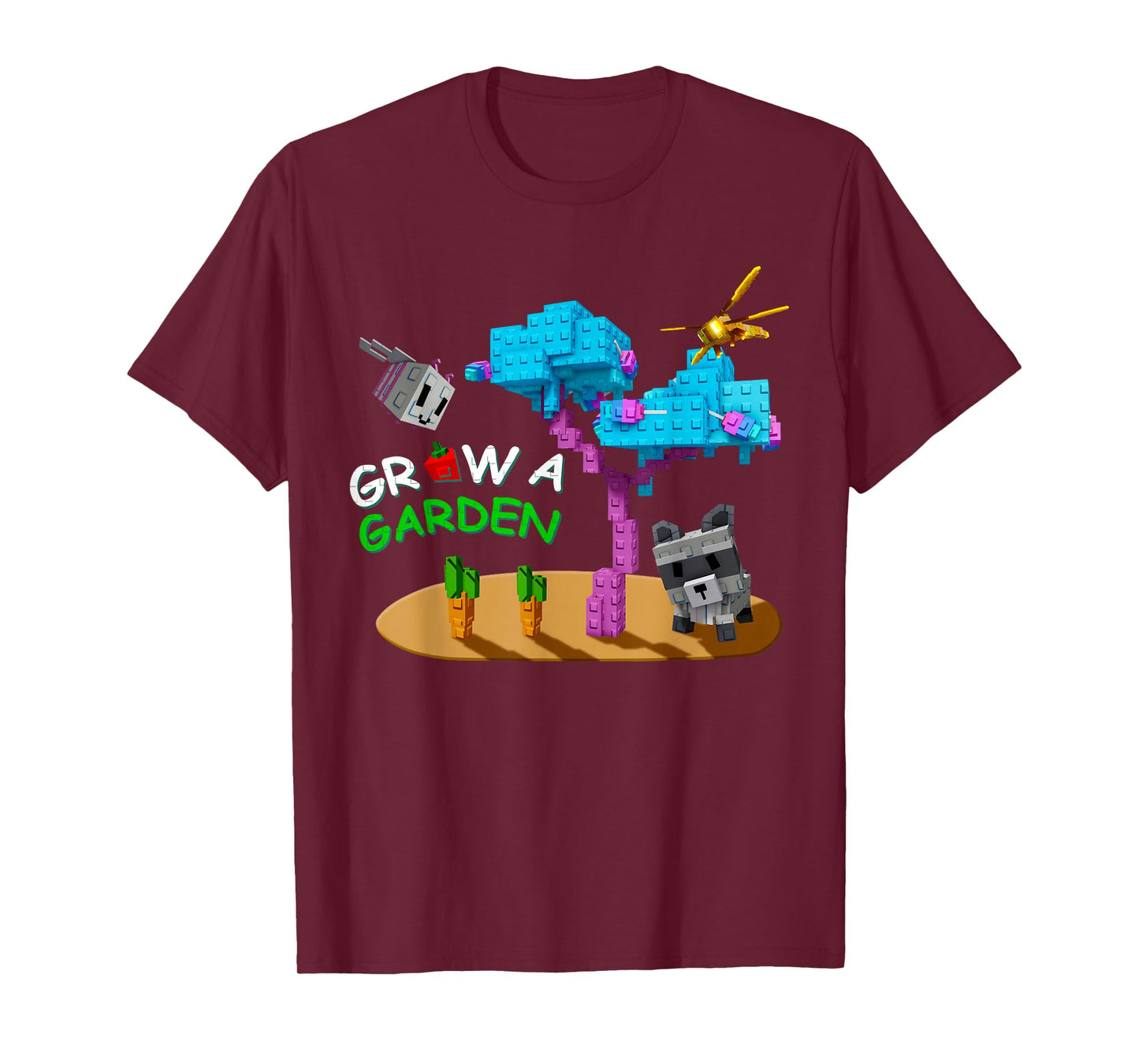 Grow a Garden Candy Blossom Raccoon Dragonfly Pets T-Shirt