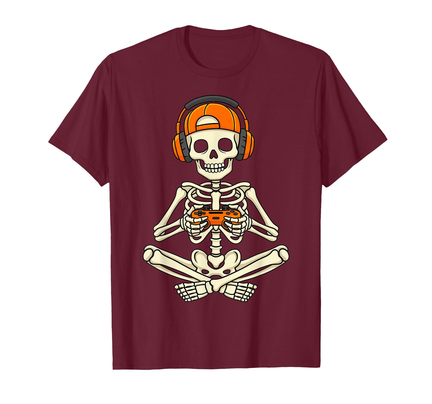 Gamer Skeleton Halloween T-Shirt