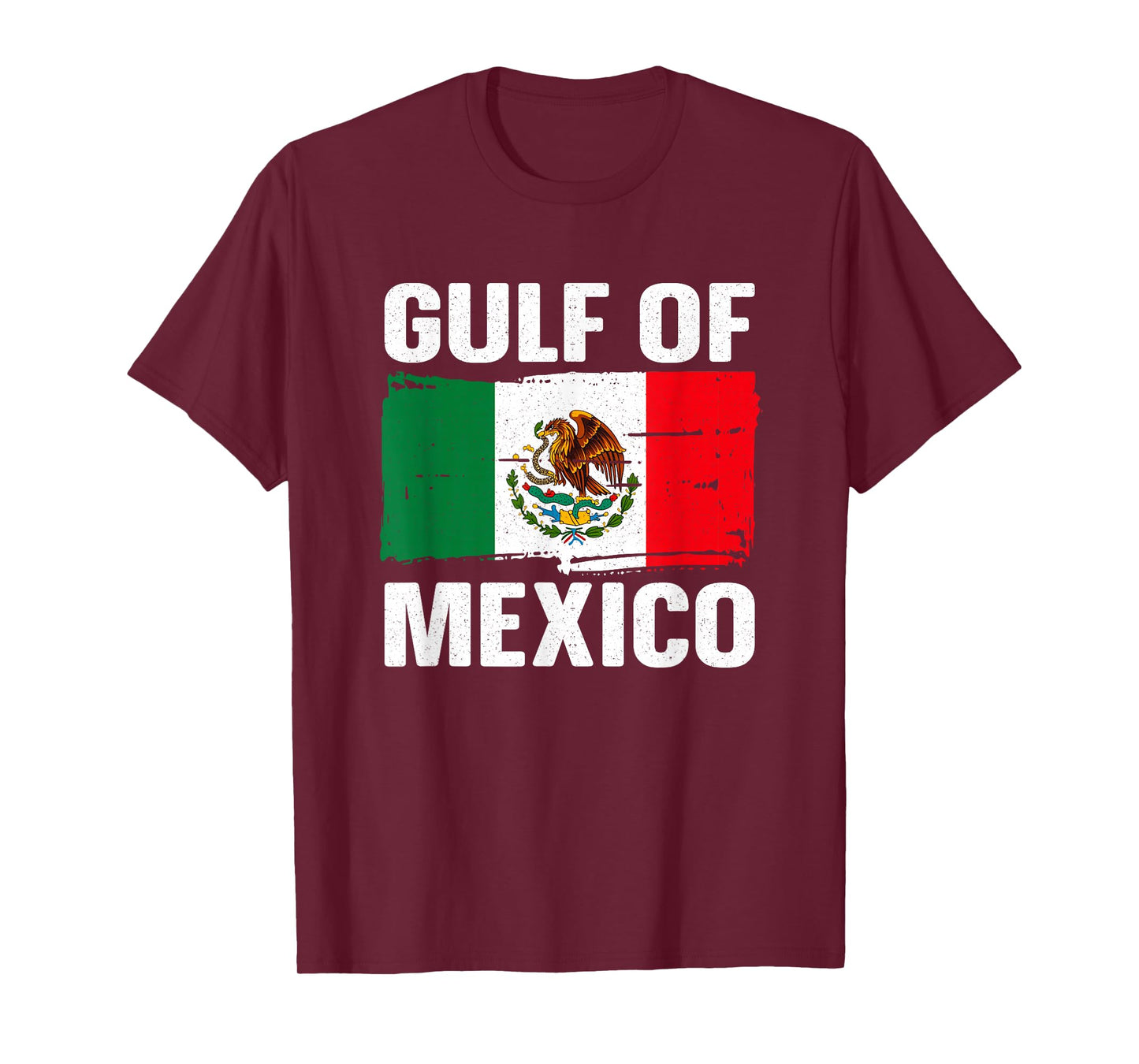 Gulf of Mexico Mexican Flag Pride Travel Beach T-Shirt