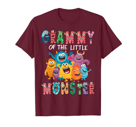 Grammy Of The Little Monster Kids 1St Birthday Party T-Shirt
