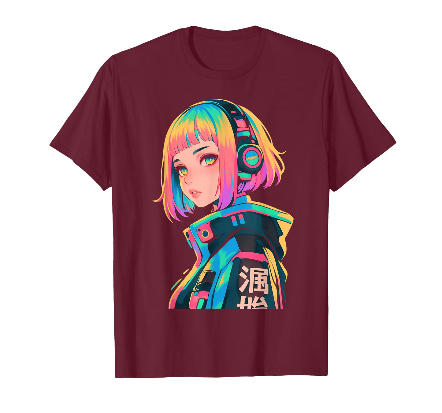 Anime Manga Gamer Girl Cyberpunk Aesthetic Techwear Harajuku T-Shirt